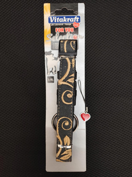 obroża szara dla psa vitakraft L-XL