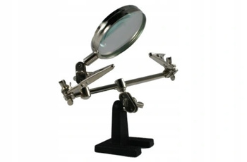 Uchwyt trzecia ręka do lutowania z lupą